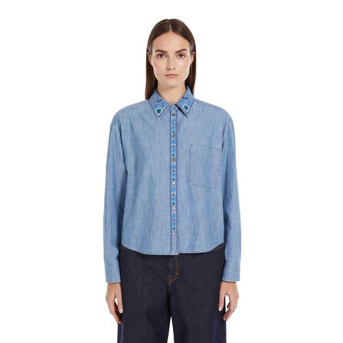 Weekend Max Mara Musette Cotton Chambray Shirt